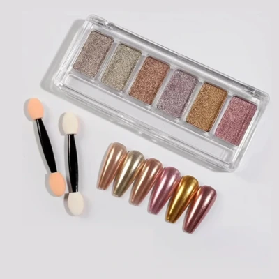 KIWI NAILS CHROME MIRROR POWDER PALETTE