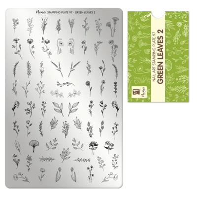 Moyra nyomdalemez 97 Green leaves 2