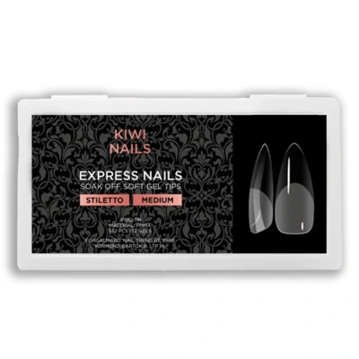 KIWI NAILS GEL TIP STILETTO MEDIUM
