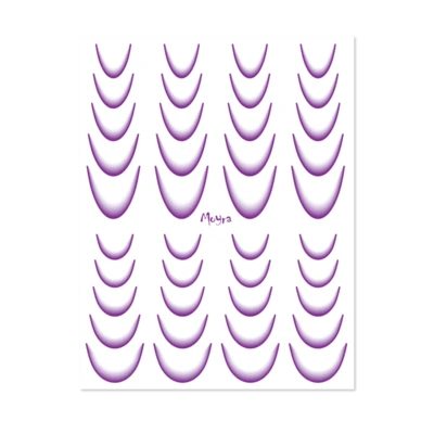 Moyra Vizes matrica válogatás Ombre No. 07 Purple