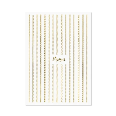 Moyra Körömdíszítő csíkok - Chain No. 01 Gold