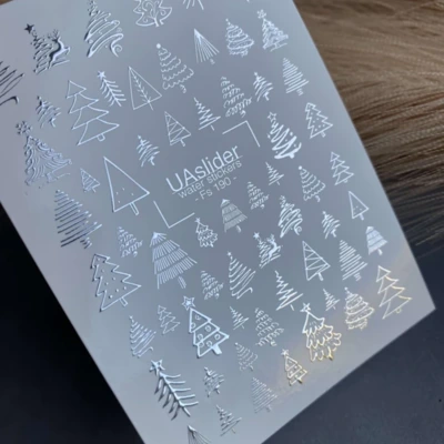 Vizes Matrica Fs 190 Ezüst Karácsonyfák