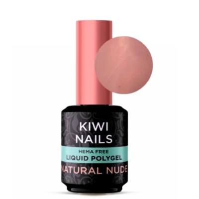 KIWI NAILS HF LIQUIDE POLYGEL NATURAL NUDE