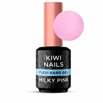 KIWI NAILS FLEXI HARD MILKY PINK