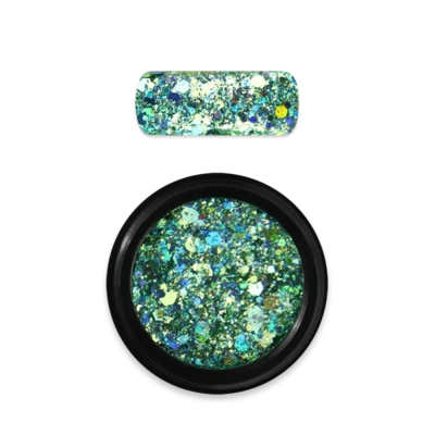 Moyra Holo glitter mix No. 19 Turquoise green