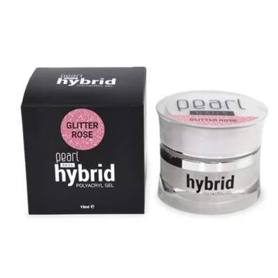 Pearl Nails hybrid PolyAcryl Gel - Glitter Rose - 15ml