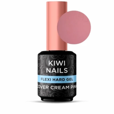 KIWI NAILS FLEXI HARD COVER CREAM PINK