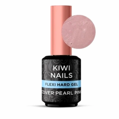KIWI NAILS FLEXI HARD COVER PEARL PINK