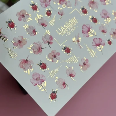 Matrica CF 091 - virágok, levelek