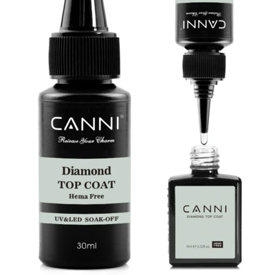CANNI - Hema Free - Diamond Top Gel fényzselé 30ml - utántöltő