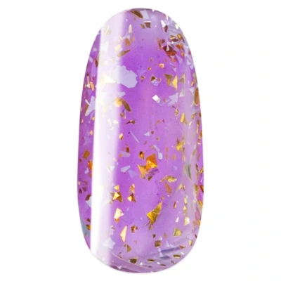 Pearl Nails Classic F574 gél lakk - üveghatású flakes lila