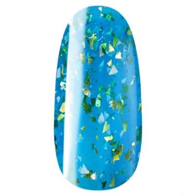 Pearl Nails Classic F573 gél lakk - üveghatású flakes kék