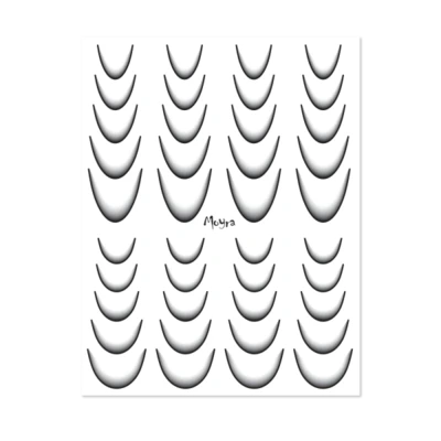 Moyra Vizes matrica válogatás Ombre No. 11 Black