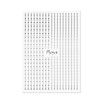 Moyra Körömdíszítő csíkok - Dots No. 02 Silver