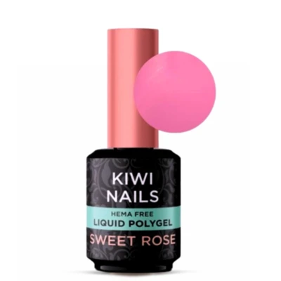 KIWI NAILS BOTTLE HEMA FREE LIQUID POLYGEL SWEET ROSE