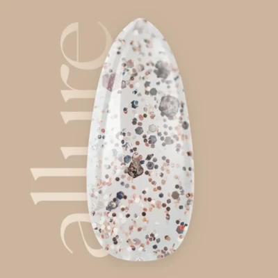 allure G117 prémium arany csillámos effekt gél lakk