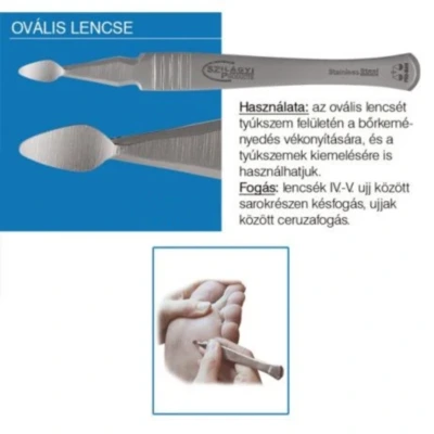 SZILÁGYI OVÁLIS LENCSE ROZSDAMENTES