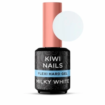 KIWI NAILS FLEXI HARD MILKY WHITE