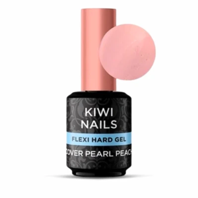 KIWI NAILS FLEXI HARD COVER PEARL PEACH