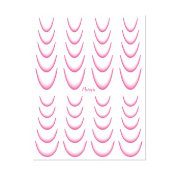 Moyra Vizes matrica válogatás Ombre No. 08 Pink
