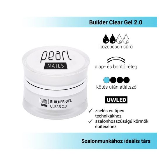Pearl Nails Builder Clear Gel 2.0 - 15ml