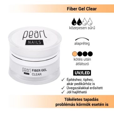 Pearl Nails Fiber Gel Clear - 15ml