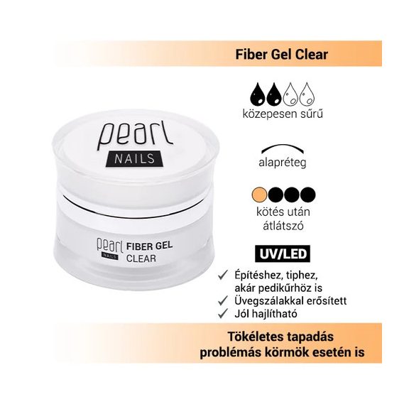 Pearl Nails Fiber Gel Clear - 50ml