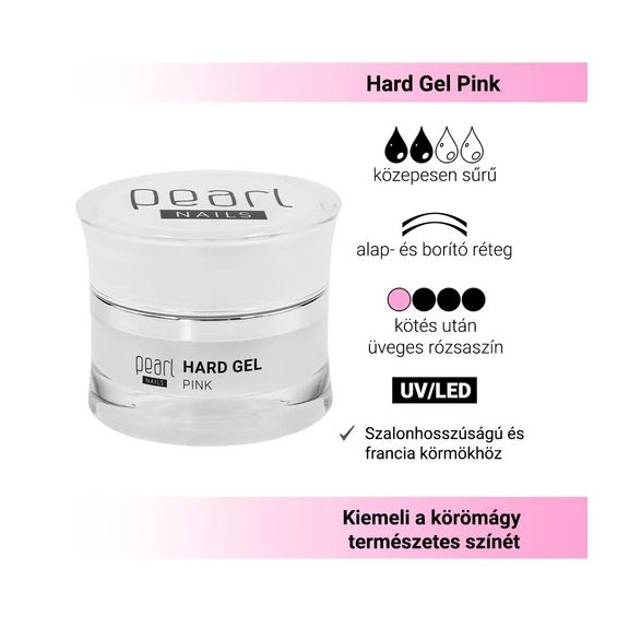 Pearl Nails Hard Pink Gel - 50ml