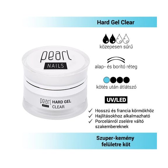 Pearl Nails Hard Clear Gel - 15ml