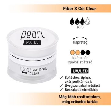 Pearl Nails Fiber X Gel Clear - 15ml