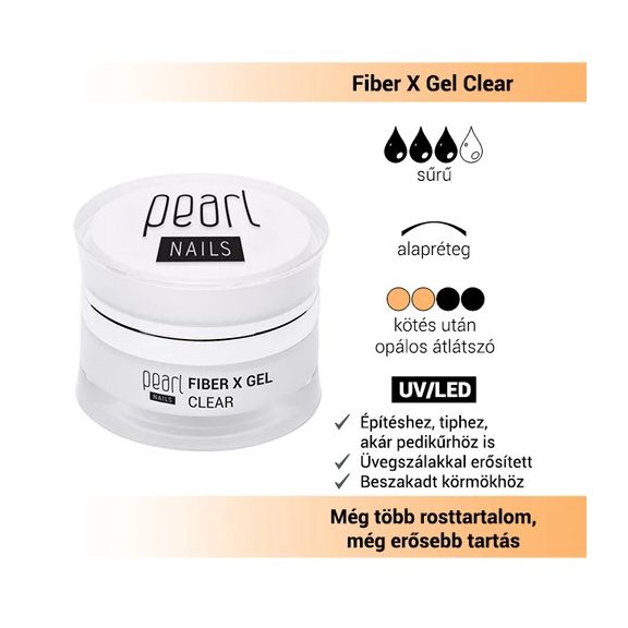Pearl Nails Fiber X Gel Clear - 50ml