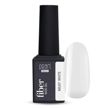 Pearl Nails Fiber Base Gel - Milky White