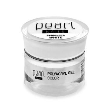 Pearl Nails PolyAcryl Gel COLOR - Shimmer White- 39g