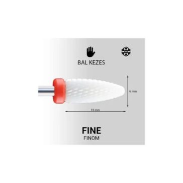 Pearl Nails Flame Bit (left-handed) - Fine