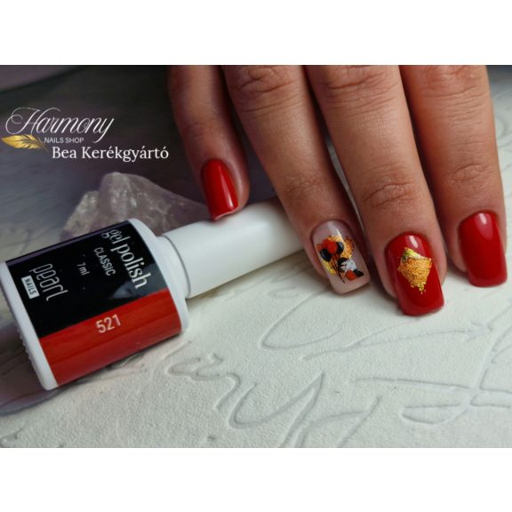 Pearl Nails Classic  521 gél lakk - piros