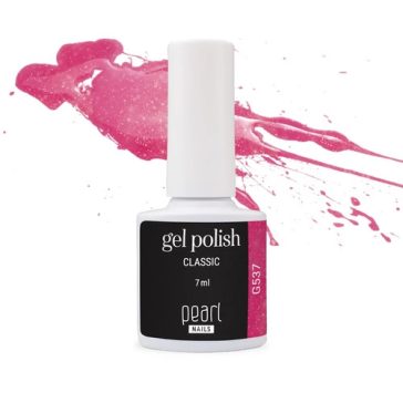 Pearl Nails Classic  G537 gél lakk - csillámos rózsaszín
