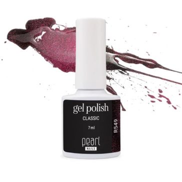Pearl Nails Classic  R549 gél lakk - reflektív bordó