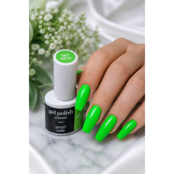 Pearl Nails Classic  567 Neon kék gél lakk