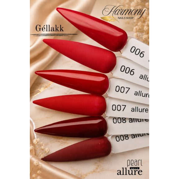 allure 007 prémium piros gél lakk