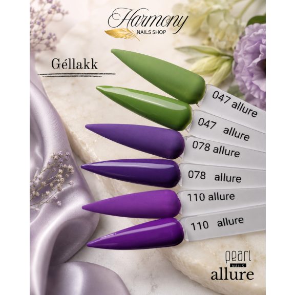 allure 078 prémium püspöklila gél lakk