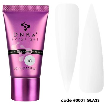 "DNKa" ACRYL GEL (tube), 30 ml #0001 Glass