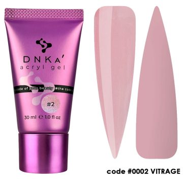 "DNKa" ACRYL GEL (tube), 30 ml #0002 Vitrage