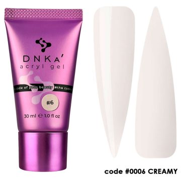 "DNKa" ACRYL GEL (tube), 30 ml #0006 Creamy