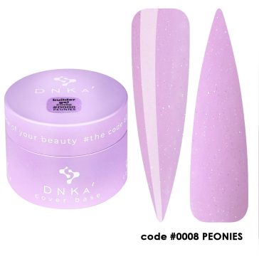 "DNKa" BUILDER GEL, 30 ml #0008 Peonies