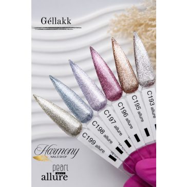 allure C193 prémium lila csillámos effekt gél lakk