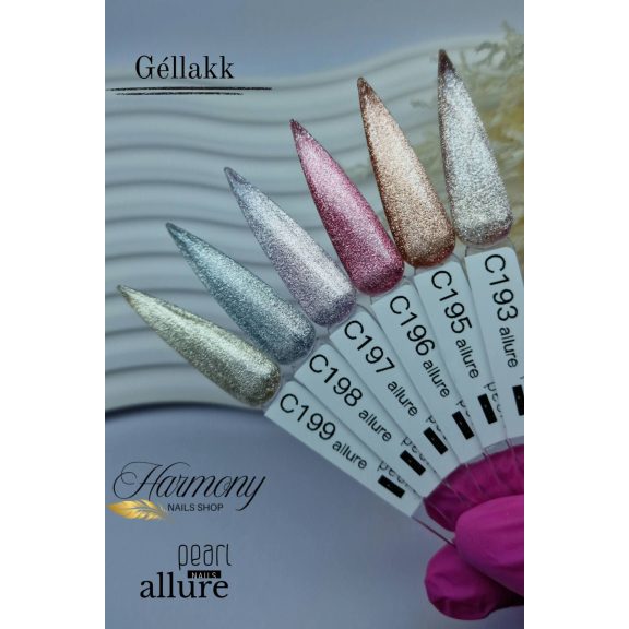 allure C193 prémium lila csillámos effekt gél lakk