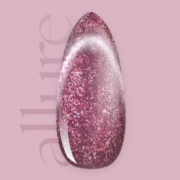 allure C196 prémium rózsaszín csillámos effekt gél lakk
