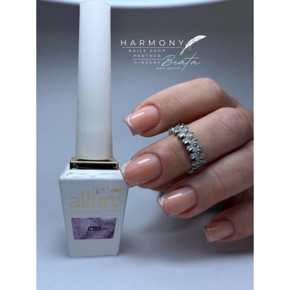 allure C197 prémium levendula csillámos effekt gél lakk