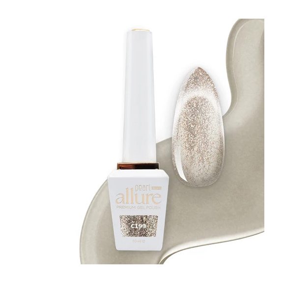 allure C199 prémium pezsgő csillámos effekt gél lakk