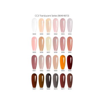   CANNI HEMA FREE UV/LED gél lakk szett (24db-os) No.CC3 - Transparent series